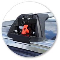 Prorack Silver 2 Bar Aero Flush Bar kit to suit Ford Endura 5dr SUV (2019 - Current)