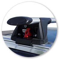 Prorack Silver 2 Bar Aero Through Bar kit to suit Ford Endura 5dr SUV (2019 - Current)