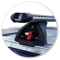 Prorack Black 2 Bar Heavy Duty Through Bar kit to suit Ford Endura 5dr SUV (2019 - Current)