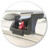 Prorack Black 2 Bar Aero Through Bar kit to suit Peugeot 3008 5dr SUV (2017 - Current)