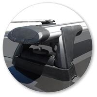 Prorack Black 2 Bar Aero Through Bar kit to suit Holden Colorado Crew Cab 4dr Ute (2012 - 2020)