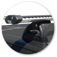 Prorack Silver 2 Bar Heavy Duty Through Bar kit to suit Holden Colorado Crew Cab 4dr Ute (2012 - 2020)