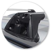 Prorack Silver 2 Bar Aero Flush Bar kit to suit SsangYong Rexton 5dr SUV (2012 - 2017)