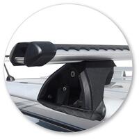 Prorack Silver 2 Bar Heavy Duty Through Bar kit to suit SsangYong Rexton 5dr SUV (2012 - 2017)