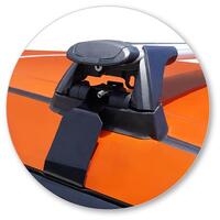 Prorack Silver 2 Bar Aero Through Bar kit to suit Suzuki Ignis 5dr Hatch (2017 - Current)