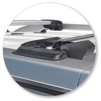 Prorack Silver 2 Bar Aero Rail Bar kit to suit Great Wall Steed Double Cab 4dr Ute (2016 - 2020)