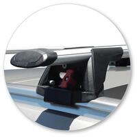 Prorack Silver 2 Bar Aero Through Bar kit to suit Renault Koleos 5dr SUV (9/2016 - Current)