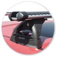 Prorack Silver 2 Bar Heavy Duty Through Bar kit to suit Subaru Impreza 5dr Hatch (2017 - Current)