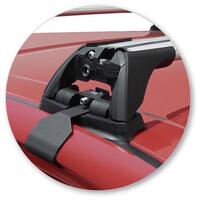 Prorack Silver 2 Bar Aero Flush Bar kit to suit Holden Barina 5dr Hatch (2017 - 2020)