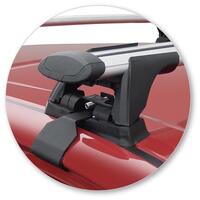 Prorack Silver 2 Bar Aero Through Bar kit to suit Holden Barina 5dr Hatch (2017 - 2020)