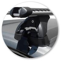 Prorack Black 2 Bar Heavy Duty Through Bar kit to suit Holden Astra 5dr Hatch (2017 - 2020)