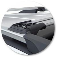 Prorack Silver 2 Bar Aero Rail Bar kit to suit Holden Trax 5dr SUV (2013 - 2020)