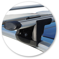 Prorack Silver 2 Bar Aero Through Bar kit to suit Suzuki S-Cross 5dr SUV (2013 - 5/2021)