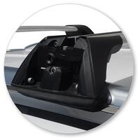 Prorack Silver 2 Bar Aero Flush Bar kit to suit MG GS 5dr SUV (2/2017 - Current)