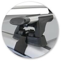 Prorack Silver 2 Bar Aero Through Bar kit to suit Kia Picanto 5dr Hatch (2017 - Current)