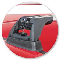 Prorack Black 2 Bar Aero Flush Bar kit to suit Hyundai i30 N Steel Roof 5dr Hatch (2017 - Current)