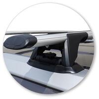 Prorack Black 2 Bar Aero Through Bar kit to suit Toyota Highlander GXL/Limited 5dr SUV (2014 - 5/2021)