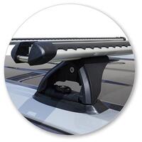 Prorack Silver 2 Bar Heavy Duty Through Bar kit to suit Toyota Highlander GXL/Limited 5dr SUV (2014 - 5/2021)