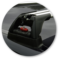 Prorack Silver 2 Bar Aero Flush Bar kit to suit BMW 5 Series 4dr Sedan (2010 - 2017)