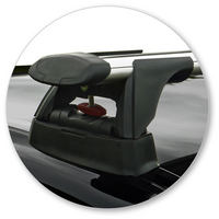 Prorack Black 2 Bar Aero Through Bar kit to suit BMW 5 Series 4dr Sedan (2010 - 2017)