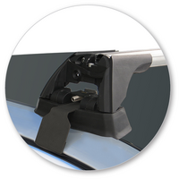 Prorack Black 2 Bar Aero Flush Bar kit to suit Skoda Superb 4dr Sedan (2015 - Current)