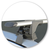 Prorack Black 2 Bar Aero Through Bar kit to suit Skoda Superb 4dr Sedan (2015 - Current)