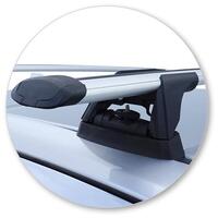 Prorack Silver 2 Bar Aero Through Bar kit to suit Isuzu D-Max LS-U/LS-M Crew Cab 4dr Ute (2012 - 9/2020)