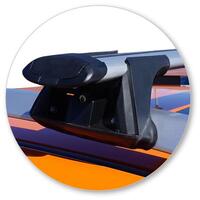 Prorack Silver 2 Bar Aero Through Bar kit to suit Subaru XV 5dr SUV (2012 - 2022)