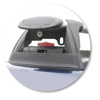 Prorack Silver 3 Bar Aero Through Bar kit to suit Toyota Land Cruiser Prado 120 Series 5dr SUV (3/2003 - 11/2009)