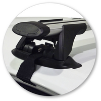 Prorack Black 2 Bar Aero Through Bar kit to suit Volkswagen Golf MK7 &amp; 7.5 5dr Hatch (2012 - 2020)