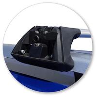 Prorack Silver 2 Bar Aero Flush Bar kit to suit LDV T60/T60 Max/eT60 Double Cab 4dr Ute (10/2017 - Current)