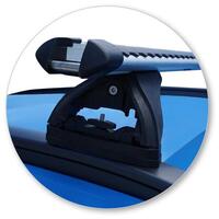 Prorack Silver 2 Bar Heavy Duty Through Bar kit to suit Hyundai Kona 5dr SUV (2017 - 6/2023)