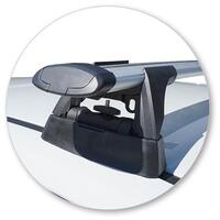 Prorack Silver 2 Bar Aero Through Bar kit to suit Holden Commodore VF II 5dr Wagon (4/2017 - 2018)