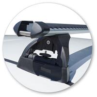 Prorack Silver 2 Bar Heavy Duty Through Bar kit to suit Holden Commodore VF II 5dr Wagon (4/2017 - 2018)