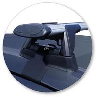 Prorack Black 2 Bar Aero Through Bar kit to suit Honda City 4dr Sedan (5/2017 - Current)