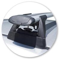 Prorack Silver 2 Bar Aero Through Bar kit to suit Holden Commodore VF II 4dr Sedan (4/2017 - 2018)