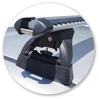 Prorack Black 2 Bar Heavy Duty Through Bar kit to suit Holden Commodore VF II 4dr Sedan (4/2017 - 2018)