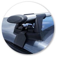 Prorack Black 2 Bar Aero Through Bar kit to suit Renault Clio 5dr Hatch (2017 - Current)