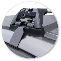 Prorack Black 2 Bar Aero Flush Bar kit to suit Ford Focus RS 5dr Hatch (2016 - Current)