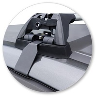 Yakima Black 2 Bar Roof Rack - Ford Focus RS 5dr Hatch 1/16 - On (S26Y &amp; K614)