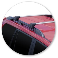 Yakima Black 2 Bar Roof Rack - Toyota Land Cruiser 150 Series Prado 5dr SUV 12/17 - On (S7YB &amp; K328)