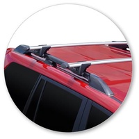 Yakima Black 2 Bar Roof Rack - Toyota Land Cruiser 150 Series Prado 5dr SUV 12/17 - On (S17Y &amp; K328)