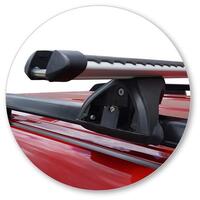 Prorack Silver 2 Bar Heavy Duty Through Bar kit to suit Toyota Land Cruiser Prado 150 Series 5dr SUV (2009 - Current)