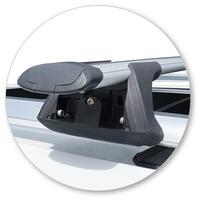 Prorack Black 2 Bar Aero Through Bar kit to suit Holden Equinox 5dr SUV (12/2017 - 2020)