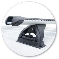 Prorack Silver 2 Bar Heavy Duty Through Bar kit to suit Holden Equinox 5dr SUV (12/2017 - 2020)