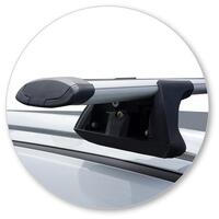 Prorack Black 2 Bar Aero Through Bar kit to suit MG ZS 5dr SUV (2019 - Current)