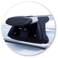 Yakima Black 2 Bar Roof Rack - Foton Sauvana  5dr SUV 3/18 - On (S16Y &amp; K328)