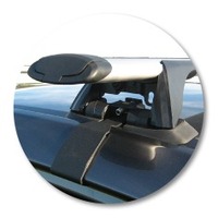 Prorack Silver 2 Bar Aero Through Bar kit to suit Toyota RunX 5dr Hatch (2004 - 2006)