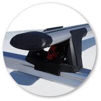 Prorack Silver 2 Bar Aero Through Bar kit to suit Mazda CX-8 5dr SUV (2018 - Current)