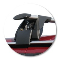 Prorack Black 2 Bar Aero Through Bar kit to suit Nissan Patrol GU 5dr SUV (1998 - 2010)